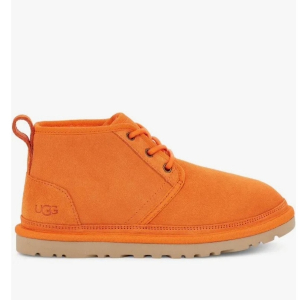 NWIB UGG Neumel Orange Suede Ankle Boots